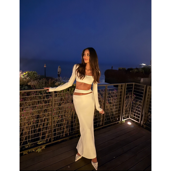 POSH MIA Tops - POSH MIA AMIRA SET in White
